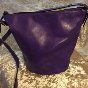 Coach Purple Leather Handbag